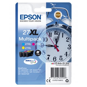 Epson Alarm clock Multipack Sveglia 3 colori Inchiostri DURABrite Ultra 27XL