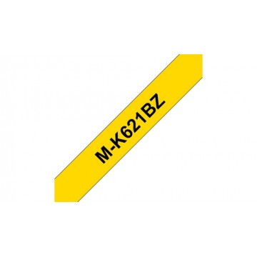Brother M-K621B Nero su giallo M nastro per etichettatrice
