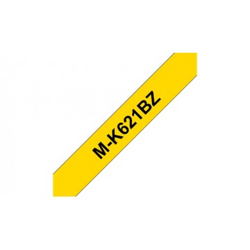 Brother M-K621B Nero su giallo M nastro per etichettatrice