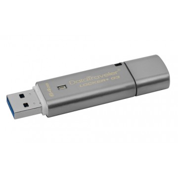 Kingston Technology DataTraveler Locker+ G3 64GB 64GB USB 3.0 (3.1 Gen 1) Type-A Argento unità flash USB