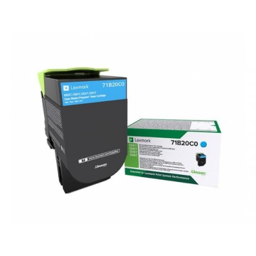 Lexmark 71B20C0 Toner laser 2300pagine Ciano cartuccia toner e laser