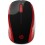 HP 200 RF Wireless Ottico 1000DPI Ambidestro Nero, Rosso mouse