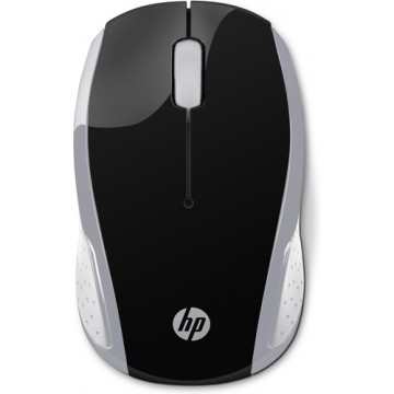HP 200 RF Wireless 1000DPI Ambidestro Argento mouse