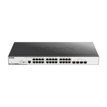 D-Link DGS-3000-28LP Gestito L2 Gigabit Ethernet (10/100/1000) Supporto Power over Ethernet (PoE) 19U Nero switch di rete