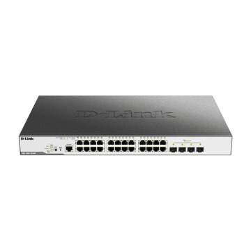 D-Link DGS-3000 Gestito L2 Gigabit Ethernet (10/100/1000) Supporto Power over Ethernet (PoE) 1U Nero
