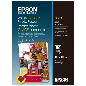 Epson Value Glossy Photo Paper - 10x15cm - 2x 20 Fogli