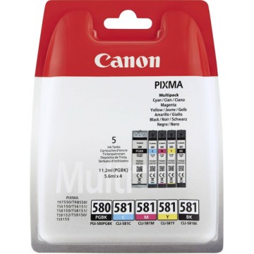 Canon PGI-580/CLI-581 5.6ml 11.2ml Nero, Ciano, Magenta, Giallo cartuccia d'inchiostro