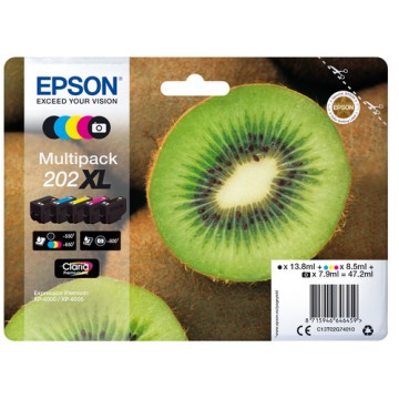 Epson Multipack 5-colours 202XL Claria Premium Ink cartuccia d'inchiostro