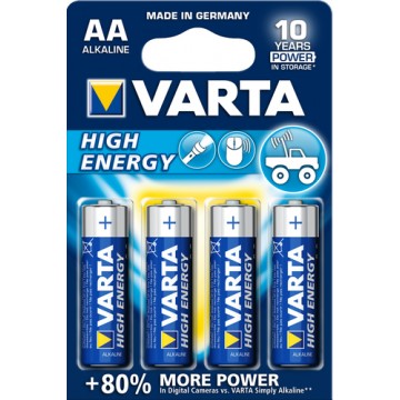 Varta High Energy AA Alcalino 1.5V batteria non-ricaricabile