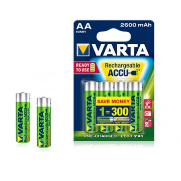 Varta Accu AA 2600 mAh Nichel-Metallo Idruro 2600mAh 1.2V batteria ricaricabile