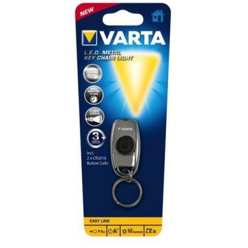 Varta L.E.D. METAL KEY CHAIN LIGHT Torcia portachiavi LED Cromo