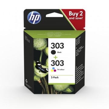 HP 303 cartuccia d'inchiostro Nero, Ciano, Magenta, Giallo 4 ml 200 pagine 165 pagine