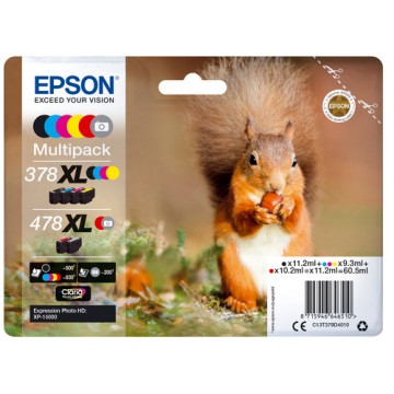 Epson Multipack 6-colours 378XL / 478XL Claria Photo HD Ink cartuccia d'inchiostro
