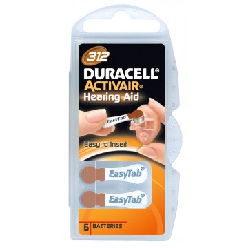 Duracell 312 batteria per uso domestico Batteria monouso Zinco-aria