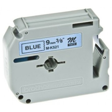 Brother M-K521BZ nastro per etichettatrice Nero su blu