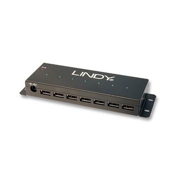 Lindy 42794 hub di interfaccia USB 2.0 Type-B 480 Mbit/s Nero