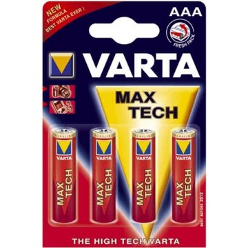 Varta Max Tech AAA - 4 pack Alcalino 1.5V batteria non-ricaricabile