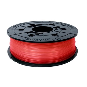 XYZprinting RFPLBXEU02D Acido polilattico (PLA) Rosso, Trasparente 600g materiale di stampa 3D