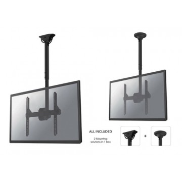 Newstar NM-C440BLACK supporto a soffitto per tv a schermo piatto 152,4 cm (60") Nero