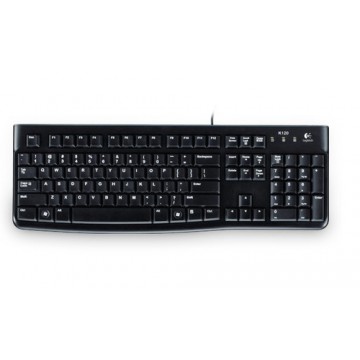 Logitech K120 USB QWERTZ Tedesco Nero