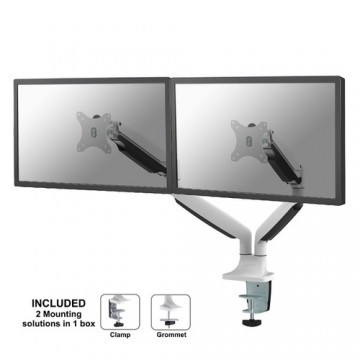 Newstar NM-D750DWHITE supporto da tavolo per Tv a schermo piatto 81,3 cm (32") Morsa/Bullone di ancoraggio