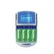CARICAB. LED CHARGER  4 AA 12V USB