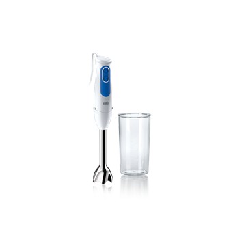 Braun MQ 3000 WH Smoothie+ 0,6 L Frullatore ad immersione Blu, Bianco 700 W