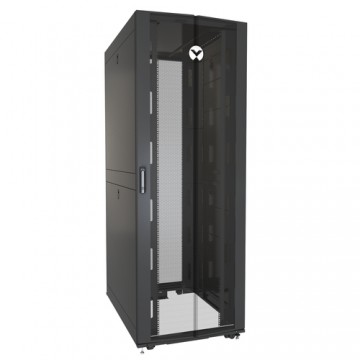 Vertiv VR3357 rack 1361 kg Rack indipendenti 48U Nero, Trasparente