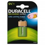 DURACELL RECHARGEABLE 9V 1 PACK