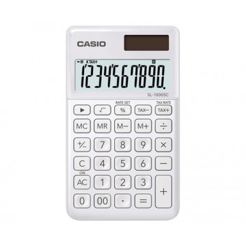 Casio SL-1000SC-WE Tasca Calcolatrice di base Bianco calcolatrice