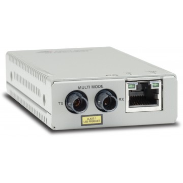 Allied Telesis AT-MMC200/ST-60 convertitore multimediale di rete 100 Mbit/s 1310 nm Modalità multipla Argento