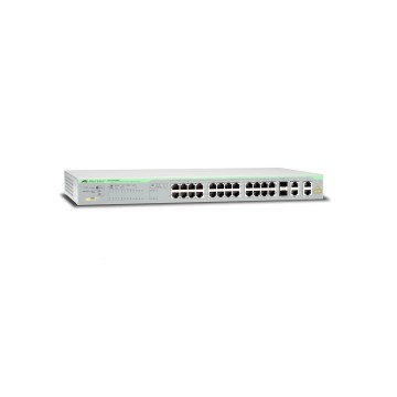 Allied Telesis AT-FS750/28PS-50 Gestito Fast Ethernet (10/100) Grigio 1U Supporto Power over Ethernet (PoE)