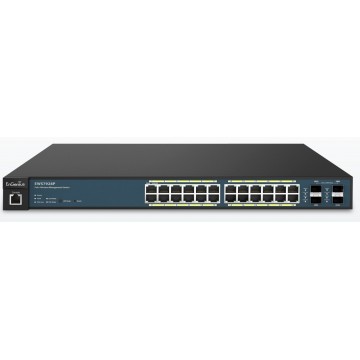 EnGenius EWS7928P Gestito L2 Gigabit Ethernet (10/100/1000) Nero, Blu 1U Supporto Power over Ethernet (PoE)