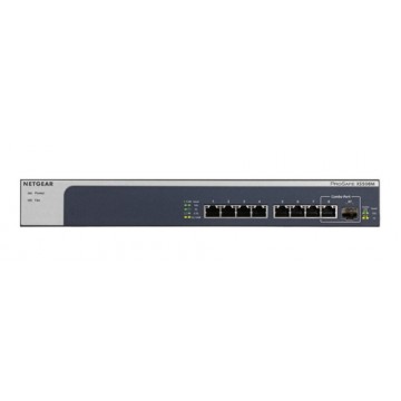 Netgear XS508M No gestito 10G Ethernet (100/1000/10000) Grigio, Argento