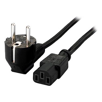Equip 112120 cavo di alimentazione Nero 1,8 m Accoppiatore C13 CEE7/4
