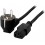 Equip 112120 cavo di alimentazione Nero 1,8 m Accoppiatore C13 CEE7/4
