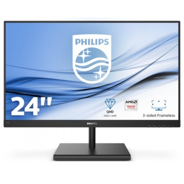 Philips E Line 245E1S/00 LED display 60,5 cm (23.8") 2560 x 1440 Pixel 2K Ultra HD LCD Nero