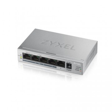 Zyxel GS1005HP Non gestito Gigabit Ethernet (10/100/1000) Argento Supporto Power over Ethernet (PoE)