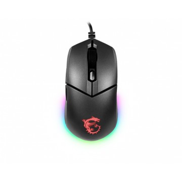 MSI Clutch GM11 mouse USB Ottico 5000 DPI Ambidestro