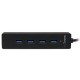 StarTech.com Hub portatile USB 3.0 SuperSpeed a 4 porte - Perno e concentratore per notebook o Ultrabook USB 3.0 con cavo integr