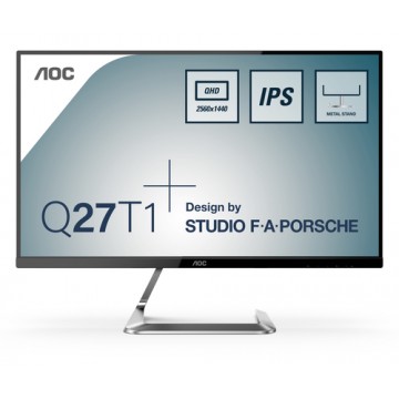AOC Style-line Q27T1 monitor piatto per PC 68,6 cm (27") 2560 x 1440 Pixel Quad HD LED Argento