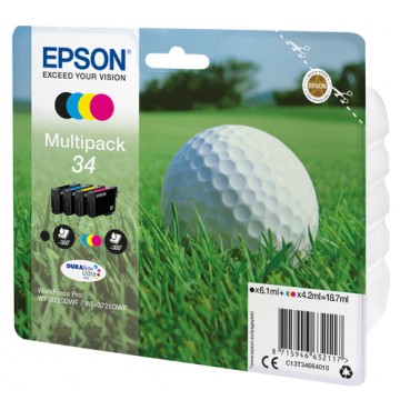 Epson Golf ball Multipack 4-colours 34 DURABrite Ultra Ink