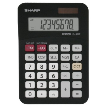 Sharp EL-330FBBK calcolatrice Tasca Calcolatrice di base Nero