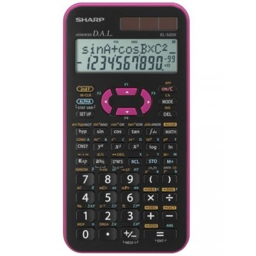 Sharp EL-520X calcolatrice Tasca Calcolatrice scientifica Nero, Rosa