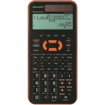Sharp EL-W531XG calcolatrice Tasca Calcolatrice scientifica Nero, Arancione
