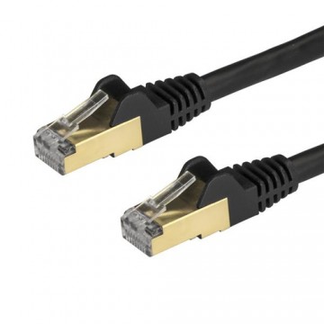 StarTech.com Cavo di Rete Ethernet Cat6a - Cavo Schermato STP da 1m - Nero