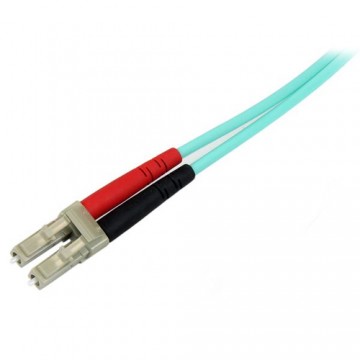 StarTech.com Cavo patch duplex LSZH fibra multimod. 50/125 2 m 10 Gb Aqua LC-LC