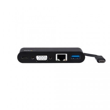 StarTech.com Adattatore Multiporta USB-C a VGA - Ricarica via Power Delivery (60W) - USB 3.0 - Gbe - Adattatore USB-C per Mac, W