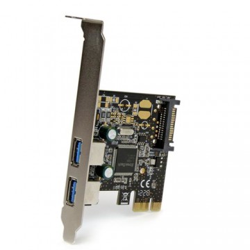 StarTech.com Scheda controller USB SuperSpeed 3.0 PCIe PCI Express a 2 porte con alimentazione SATA