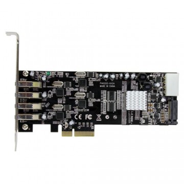 StarTech.com Adattatore scheda SuperSpeed USB 3.0 con 4 porte PCI Express (PCIe) con 4 canali da 5 Gbps dedicati - UASP - Alimen